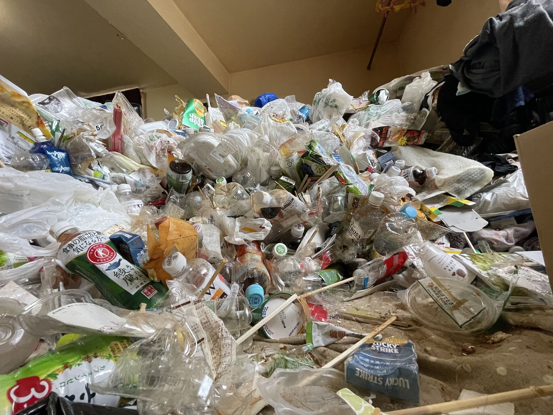 札幌市南区での遺品整理はゴミ屋敷でした。